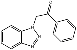 2-(苯并三唑-1-基)-1-苯基乙酮 结构式