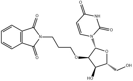 化合物 2'-O-PHTHALIMIDOPROPYL URIDINE 结构式