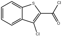 3-氯苯并[b]噻吩-2-羰酰氯 结构式