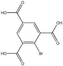 2-溴苯-1,3,5-三羧酸 结构式