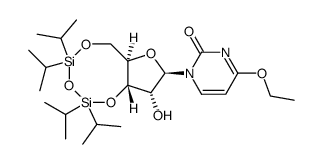 4-乙氧基-1-(3,5-O-四异丙基二硅氧烷-1,3-二基-β-D-呋喃核糖基)-2(1H)-嘧啶酮 结构式