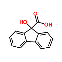 9-羟基-9-芴甲酸 结构式