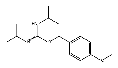N,N'-二异丙基-O-(4-甲氧基苄基)异脲 结构式