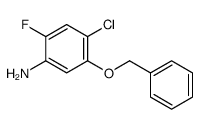 4-氯-2-氟-5-苄氧基苯胺 结构式