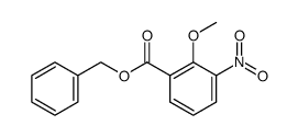 2-甲氧基-3-硝基苯甲酸苄酯 结构式