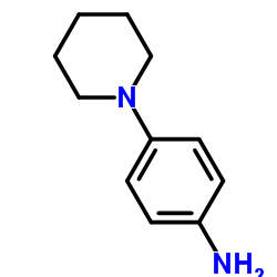 4-(1-哌啶基)苯胺 结构式