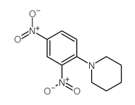 1-(2,4-二硝基苯基)哌啶 结构式