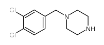 1-(3,4-二氯苄基)哌嗪 结构式