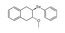 反式-1,2,3,4-四氢-2-甲氧基-3-(苯基硒基)萘 结构式