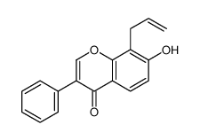 7-羟基-3-苯基-8-(2-丙烯-1-基)-4H-1-苯并吡喃-4-酮 结构式