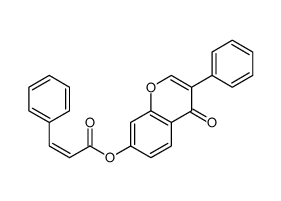 4-oxo-3-phenyl-4H-chromen-7-yl cinnamate 结构式