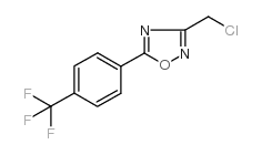 3-(氯甲基)-5-[4-(三氟甲基)苯基]-1,2,4-恶二唑 结构式