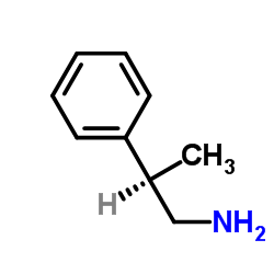 (R)-2-苯基-1-丙胺 结构式