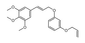 1,2,3-三甲氧基-5-[3-(3-烯丙氧基苯氧基)丙烯基]苯 结构式