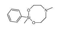 2,6-二甲基-2-苯基-1,3,6,2-二氧氮杂硅杂环辛烷 结构式