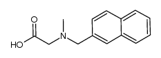 2-(甲基(萘-2-基甲基)氨基)乙酸 结构式