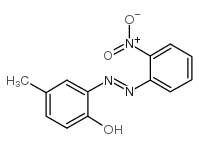2-(2’-硝基苯偶氮)-4-甲基酚 结构式