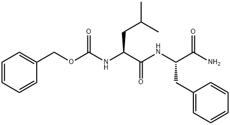 Z-亮氨酰-苯丙氨酰胺 结构式