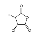 2,5-Furandione, 3,4-dichlorodihydro-, (3R,4R)-rel- 结构式