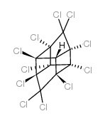 1,2,3,4,5,5,6,7,9,10,10-十一氯五环(5.3.0.0.0.0)癸烷 结构式
