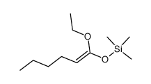 Silane, [(1-ethoxy-1-hexen-1-yl)oxy]trimethyl- 结构式