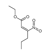 2-己烯酸-3-硝基乙酯 (2Z)- 结构式