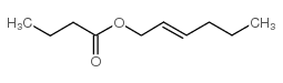 N-丁酸(反-2-己烯基)酯 结构式
