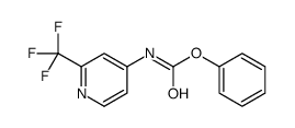 Carbamic acid, N-[2-(trifluoromethyl)-4-pyridinyl]-, phenyl ester 结构式