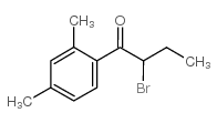 2-溴-1-(2,4-二甲基苯基)丁-1-酮 结构式