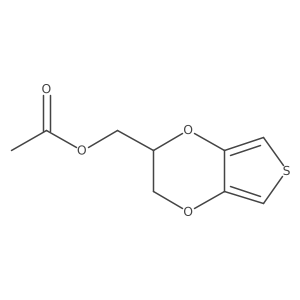 Thieno[3,4-b]-1,4-dioxin-2-methanol, 2,3-dihydro-, 2-acetate 结构式