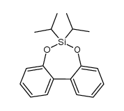 6,6-二异丙基二苯并[d,f][1,3,2]二氧杂硅杂环庚三烯 结构式