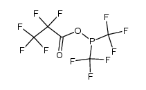 Propanoic acid, pentafluoro-, anhydride with bis(trifluoromethyl)phosphinous acid (9CI) 结构式
