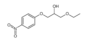 1-乙氧基-3-(4-硝基苯氧基)-2-丙醇 结构式