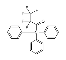 Silane, (2,2,3,3,3-pentafluoro-1-oxopropyl)triphenyl- (9CI) 结构式