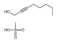 2-Octyn-1-ol, 1-methanesulfonate 结构式