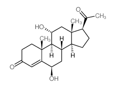 (6R,8S,9S,10R,11R,13R,14S,17S)-17-acetyl-6,11-dihydroxy-10,13-dimethyl-1,2,6,7,8,9,11,12,14,15,16,17-dodecahydrocyclopenta[a]phenanthren-3-one 结构式