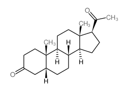 5β-二氢孕酮 结构式
