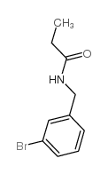N-(3-溴苄基)丙酰胺 结构式