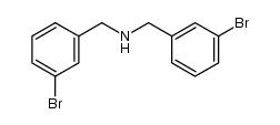 双(3-溴苄基)胺 结构式