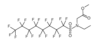 N-乙基-N-[(十七氟辛基)磺酰基]甘氨酸甲酯 结构式