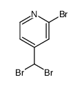2-溴-4-(二溴甲基)吡啶 结构式