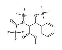 N-三氟乙酰基-N-三甲基硅基-β-三甲基硅氧基苯丙氨酸甲酯(赤式) 结构式