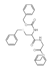 Glycine,N-[N-[(phenylmethoxy)carbonyl]-S-(phenylmethyl)-L-cysteinyl]-, phenylmethylester (9CI) 结构式