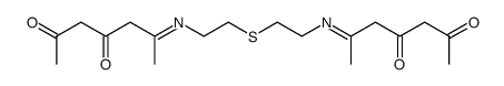 6,6'-((硫代双(乙烷-2,1-二基))双(亚氨基))双(庚烷-2,4-二酮) 结构式