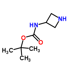 3-N-叔丁氧羰基胺基环丁胺 结构式