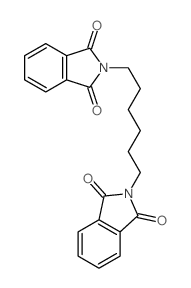 2-[6-(1,3-二氧代异吲哚-2-基)己基]异吲哚-1,3-二酮 结构式