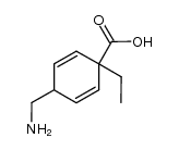4-(氨甲基)-1-乙基-2,5-环己二烯-1-羧酸 结构式