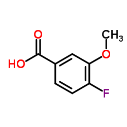 4-氟-3-甲氧基苯甲酸 结构式