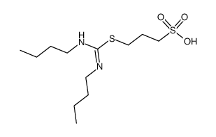 3-((N,N'-二丁基甲脒基)硫代)丙烷-1-磺酸 结构式
