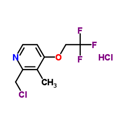 2-氯甲基-3-甲基-4-(2,2,2-三氟乙氧基)吡啶盐酸盐 结构式